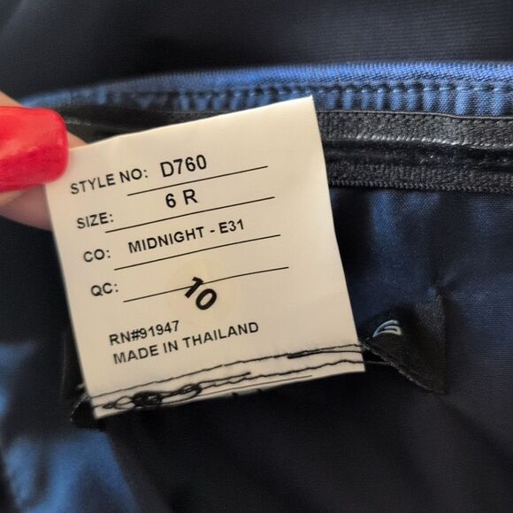 NWT Alfred Sung Off-The-shoulder Cuff Trumpet Gown Slit Midnight Navy Blue 6 - Picture 7 of 13